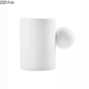GobekUsa Cotton Candy Ceramic Cup & Saucer Set for Coffee, Tea, Milk, Juice