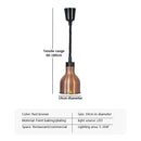 GobekUsa Electric Heat Lamp Telescopic Food Preservation Pendant Light for Restaurants