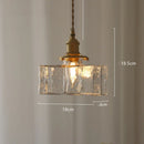GobekUsa Diamond Amber Glass LED Pendant Lights - Nordic Modern Hanging Lamp