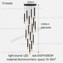GobekUsa Black Gold Pendant Lamp: Modern Nordic Designer LED Indoor Lighting