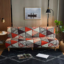 GobekUsa Bohemian Mandala Futon Sofa Cover - No Armrest Couch Slipcover