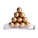 GobekUsa Geometric Gold Tower Set for Stylish Home Decor
