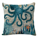 GobekUsa Coastal Cushion Cover - Sea Theme Decorative Sofa Pillowcase