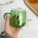GobekUsa Glass Coffee Mug Tumbler | Colorful Heat-Resistant Tea Juice Cup