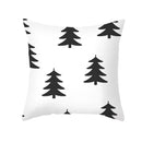 GobekUsa Black Geometry Letters Print Cushion Cover for Home Decor & Office