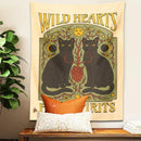 GobekUsa Cat Hearts Tapestry Wall Hanging for Boho Home Decor