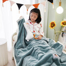 GobekUsa Kids Flannel Nap Blanket - Lightweight & Cozy Single Bed Cover