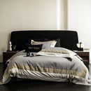 GobekUsa Luxe Egyptian Cotton Bedding Set - Full Queen King Duvet Cover Flat Sheet Pillowcases