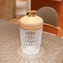 GobekUsa Conical Crystal Bedside Lamp: Elegant LED Reading Light for Home Decoration & Atmosphere