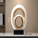 GobekUsa Gold Abstract Art Sculpture Desk Ornaments Minimalism Aesthetics Decor