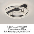 GobekUsa LED Ring Chandelier with Remote Control - Modern Ceiling Lamp for Home Décor