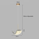 GobekUsa Dolphin Chandelier: Modern Luxury Pendant Light for Living Room and Children's Bedroom