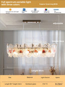 GobekUsa Glass Dining Room Chandelier: Retro French Style for Living & Master Bedroom