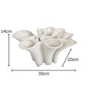 GobekUsa Bud Shape Ceramic Vase Floral Arrangement Desk Decor Modern Artificial Flowers