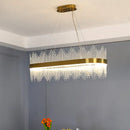 GobekUsa Crystal Chandelier: Modern Nordic LED Lighting for Living Room, Dining, and Bedroom