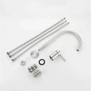 GobekUsa Brushed Stainless Steel Bathroom Faucet - Deck Mounted Basin Mixer Tap