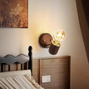 GobekUsa Japanese Walnut Wood Wall Lamp for Bedroom, Corridor, Hallway, Stairway