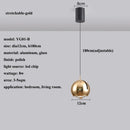 GobekUsa Adjustable Angle LED Pendant Light: Modern Stretchable Chandelier for Home Decor