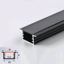 GobekUsa LED Aluminum Profile Recessed U/YW-Shape Hidden Channel Milky Cover Bar Strip Light