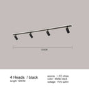 GobekUsa Black LED Ceiling Spotlights for Living Room Kitchen Bedroom Decor