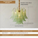 GobekUsa Crystal Chandelier: French Light Luxury Retro Color Living Room Villa Dining Room Lamps