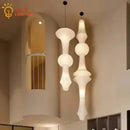 GobekUsa Japanese Wabi Sabi Pendant Light LED E27 Noguchi Akari Rice Paper Ceiling Hanging