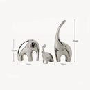GobekUsa Elephant Sculpture: Ceramic Nordic Decor for Home & Office Shelving