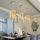 GobekUsa Gold K9 Crystal LED Chandelier for Living Room Kitchen Dining Bedroom