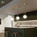 GobekUsa Glass Ball LED Chandelier for Bedroom, Living Room & Restaurant