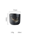 GobekUsa Black Ceramic Sushi Plate and Rice Bowl Set