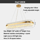 GobekUsa Gold Crystal Chandelier: Modern LED Luxury Lighting for Dining Living Bedroom