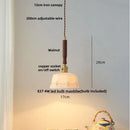 GobekUsa Ceramic LED Pendant Light with Adjustable Wire, Modern Nordic Design