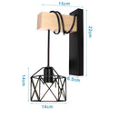 GobekUsa LED Iron Cage Wall Light for Home Bedroom Kitchen Decor