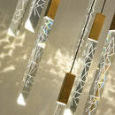 GobekUsa Gold Crystal LED Chandelier for Modern Loft Living Room Staircase