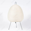 GobekUsa Akari Noguchi Table Lamp: Japanese Design Rice Paper Standing Light for Home & Bar Décor