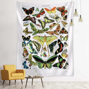GobekUsa Butterfly Map Tapestry Wall Hanging: Bohemian Room Decor
