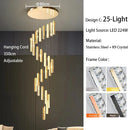 GobekUsa Large Crystal Luxury Chandelier for Living Room Dining Hall Stair Suspension