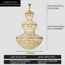 GobekUsa Crystal Duplex Decorative Luxury Lighting for Hotel Lobbies and Living Rooms