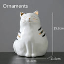 GobekUsa Cat Vase Porcelain Kitten Ornaments Flowerpot Handicrafts Home Decoration
