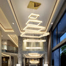GobekUsa Crystal Chandelier Stair Pendant Light for Modern Home Decoration & Interior Lighting