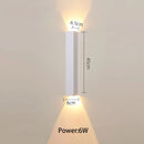 GobekUsa LED Wall Lamp: Lone Line Up and Down Light for TV Background or Bedroom