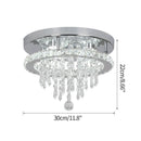 GobekUsa Crystal Ceiling Lamp Smart LED Chandelier Remote Control Hanging Decor