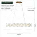 GobekUsa Crystal Chandelier for Living and Dining Room High-End Elegant Bedroom Lighting