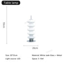 GobekUsa Gourd Glass Floor Lamp: Nordic Design LED Night Light for Bedroom and Living Room