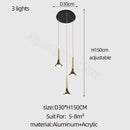 GobekUsa Elegant Horn-Shaped Chandelier for Living Room and Bedroom