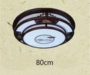 GobekUsa Antique Style Solid Wood Led Ceiling Light for Living Room Bedroom & Study