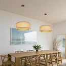 GobekUsa Japanese Bamboo Chandelier Pendant Light for Living Dining Bedroom - Quiet Style Icon
