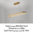 GobekUsa LED Aluminum Ceiling Chandelier for Kitchen Living Room Modern Nordic Design