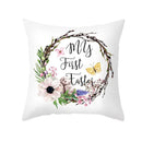 GobekUsa Easter Egg Bunny Flower Birds Sofa Pillow Cover