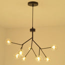 GobekUsa Heracleum Firefly Glass Round Ball Chandelier - Luxury Staircase Dining Room Lighting